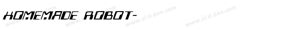 Homemade Robot字体转换